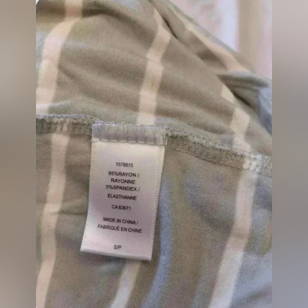 BCBGeneration TShirt Dresses 1 Solid Blue & 1 Grey/White Striped Women's medium - Picture 15 of 16